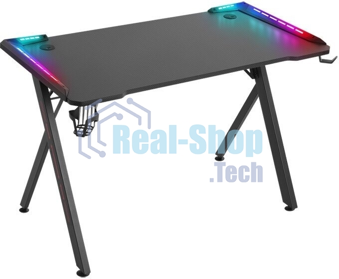 Стол игровой Defender EXTREME RGb черный