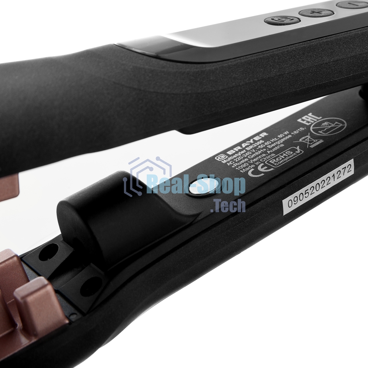 Мультистайлер BRAYER BR3306 черный, 20 мм, 230 °C, 16 режимов