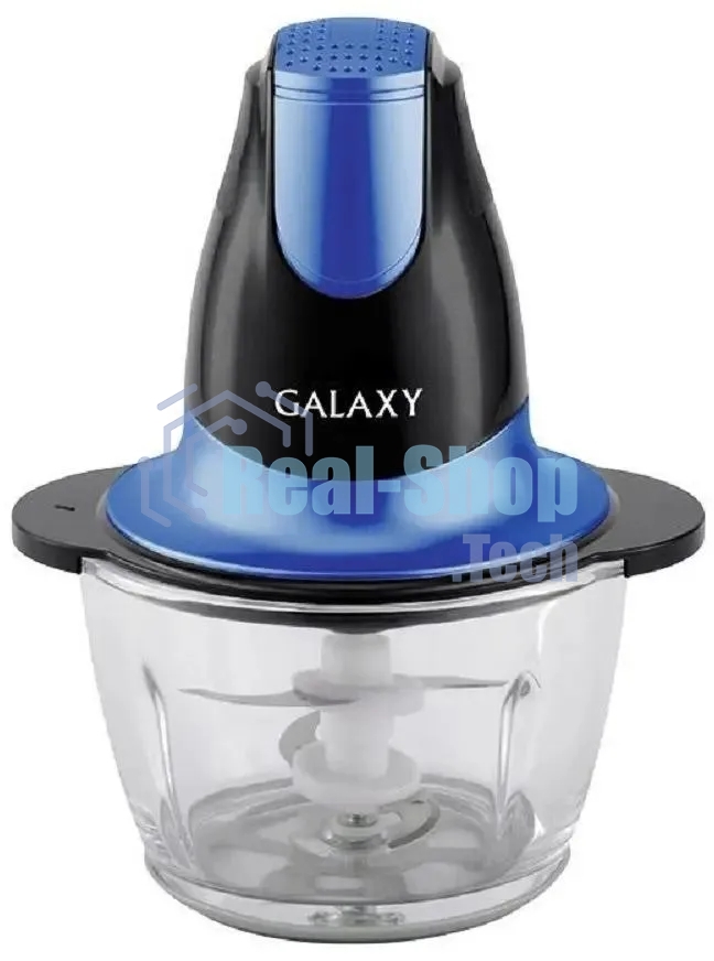 Измельчитель электрический Galaxy Line GL 2357, синий, стеклянная чаша 0,75 л, 400 Вт, импульсный режим