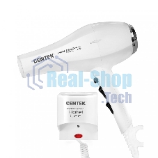 Фен Centek CT-2251 белый, 2100 Вт, ионизация