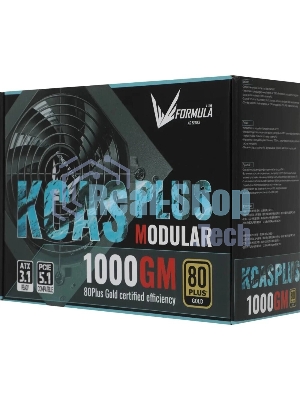 Блок питания Aerocool/Formula 1000W Retail KCAS PLUS 1000GM, 80 PLUS Gold, ATX v2.4, модульный, fan 14cm, 6x PCI-E [6+2-Pin], 10x SATA, 6x MOLEX