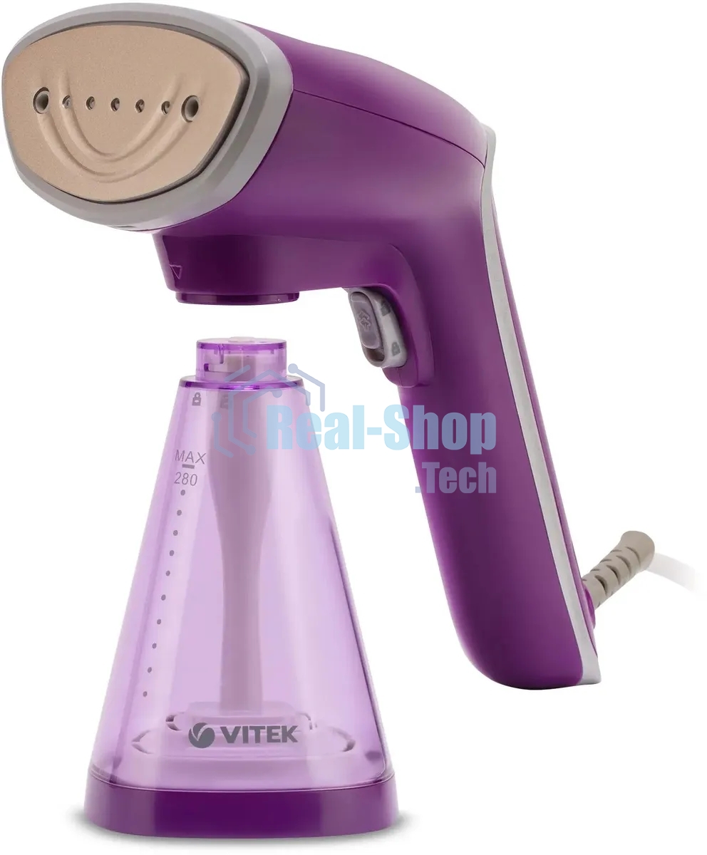 Отпариватель Vitek VT-2438 фиолетовый, 1700 Вт, 25 г/мин, 280 мл