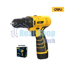 Дрель-шуруповерт аккумуляторная Deli DL-DZ12-4A2, 12В, 1 АКБ