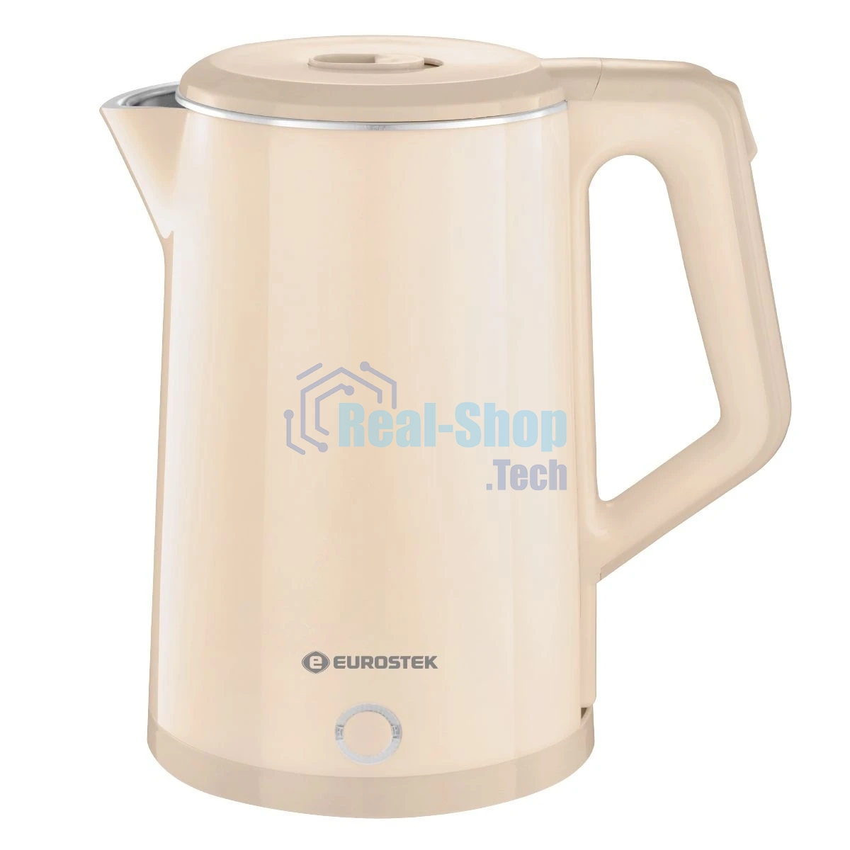 Чайник электрический Eurostek EEK-3029 кремовый, 2 л, 1500 Вт, технология двухслойного корпуса COOL TOUCH