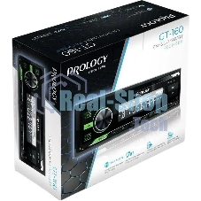 Автомагнитола Prology GT-160, 1 DIN, Bluetooth, USB Type-A, AUX, пульт ДУ
