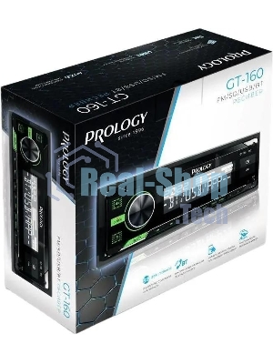 Автомагнитола Prology GT-160, 1 DIN, Bluetooth, USB Type-A, AUX, пульт ДУ