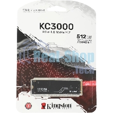 Накопитель SSD Kingston 512Gb M.2 KC3000 SKC3000S/512G (PCI-E 4.0 x4, up to 7000/3900Mbs, 3D TLC, NVMe, 400TbW, Phison E18, 22х80мм, LP heatsink)