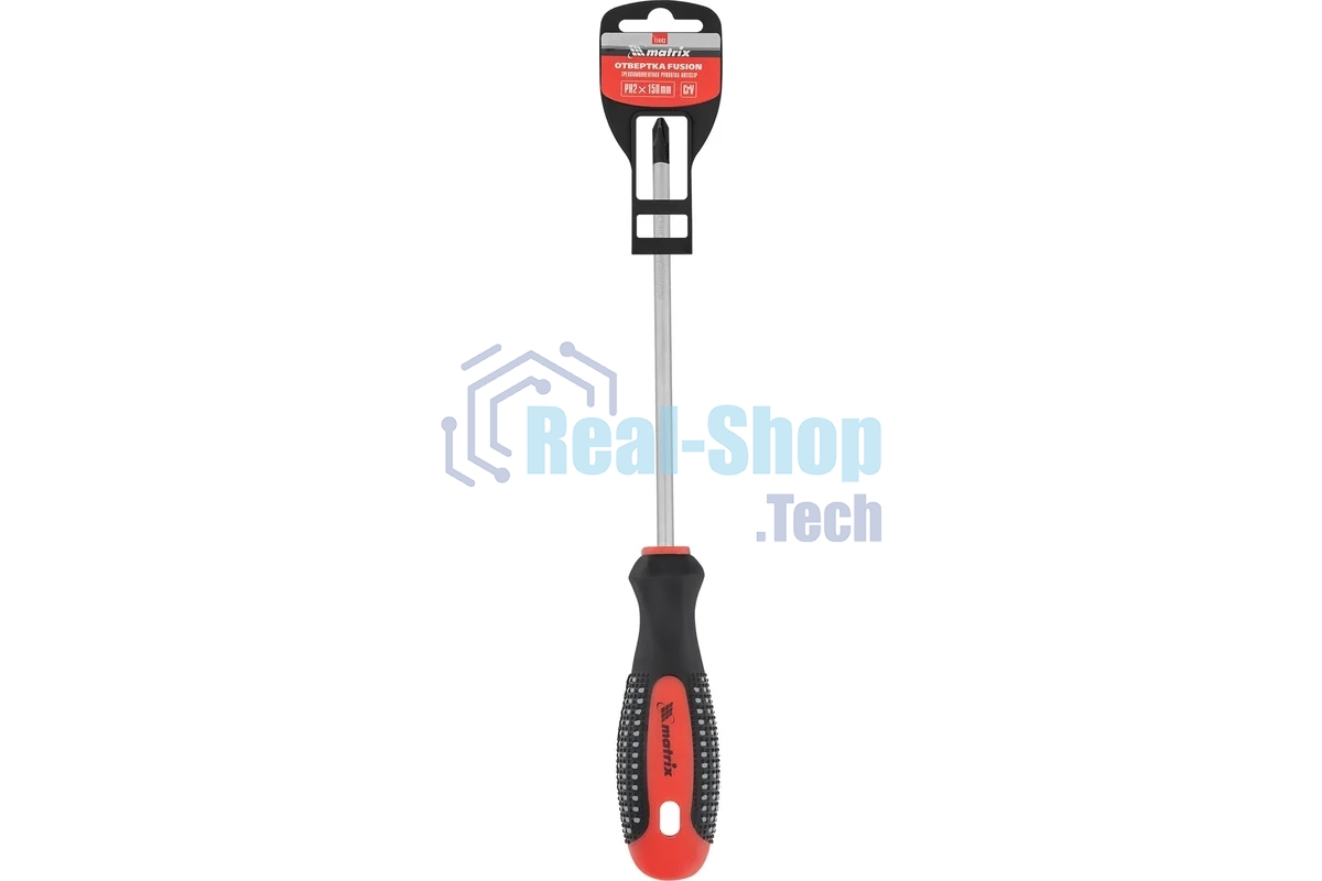 Отвертка Matrix Fusion 11443 Ph2x150 мм, CrV, 3-х компонентная рукоятка 