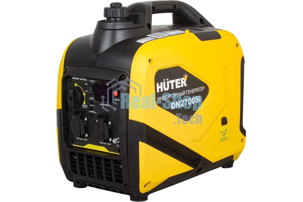 Электрогенератор бензиновый инверторный Huter DN2700Si, 2.5 кВт, 84 дБ, 22.6 кг