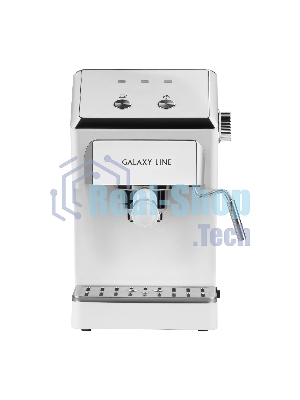 Кофеварка рожковая Galaxy Line GL 0756 белый, исп. кофе - молотый, 1.5 л, 1500 Вт, 20 бар