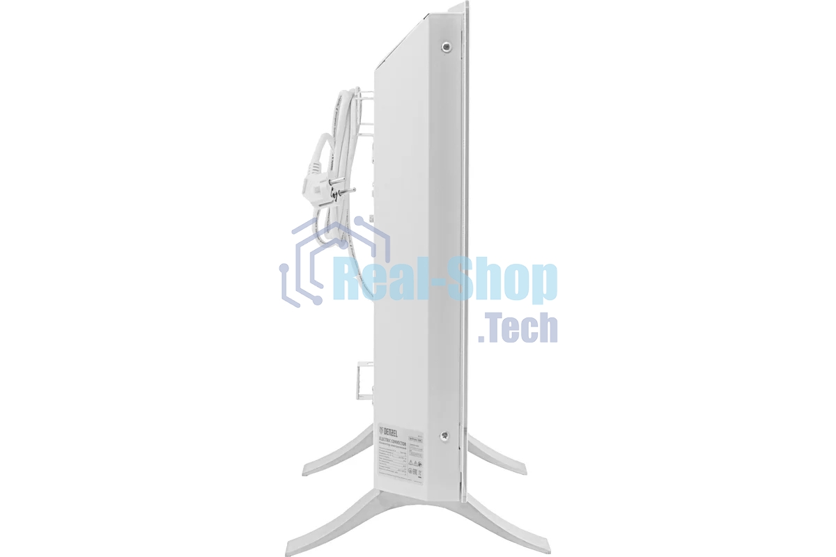 Конвектор Denzel OptiPrime-1500 белый, 1500 Вт, 20 м2, термостат, дисплей, WiFi