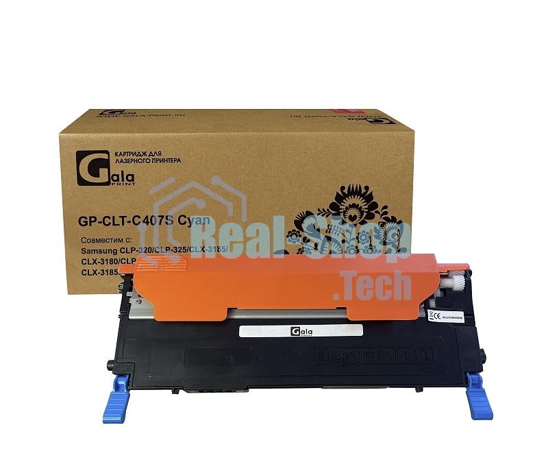 Картридж лазерный GalaPrint GP-CLT-C407S голубой (1000 стр) для Samsung CLP-320/CLP-325/CLX-3185/CLX-3180/CLP-325W/CLP-320N/CLX-3185N/CLX-3185FN/CLX-3185W