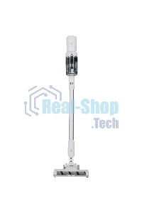 Пылесос вертикальный Nordfrost V 400 белый, питание от сети, 220 Вт, уборка сухая, пылесборник 0.5 л, работа от АКБ max 60 мин