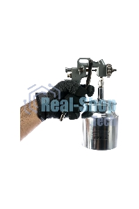 Краскопульт пневматический Matrix с нижним бачком v=075k + сопла диаметром 1.2 1.5 и 1.8мм