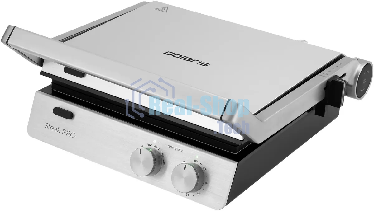 Гриль электрический Polaris PGP2803 2000Вт Серебряный