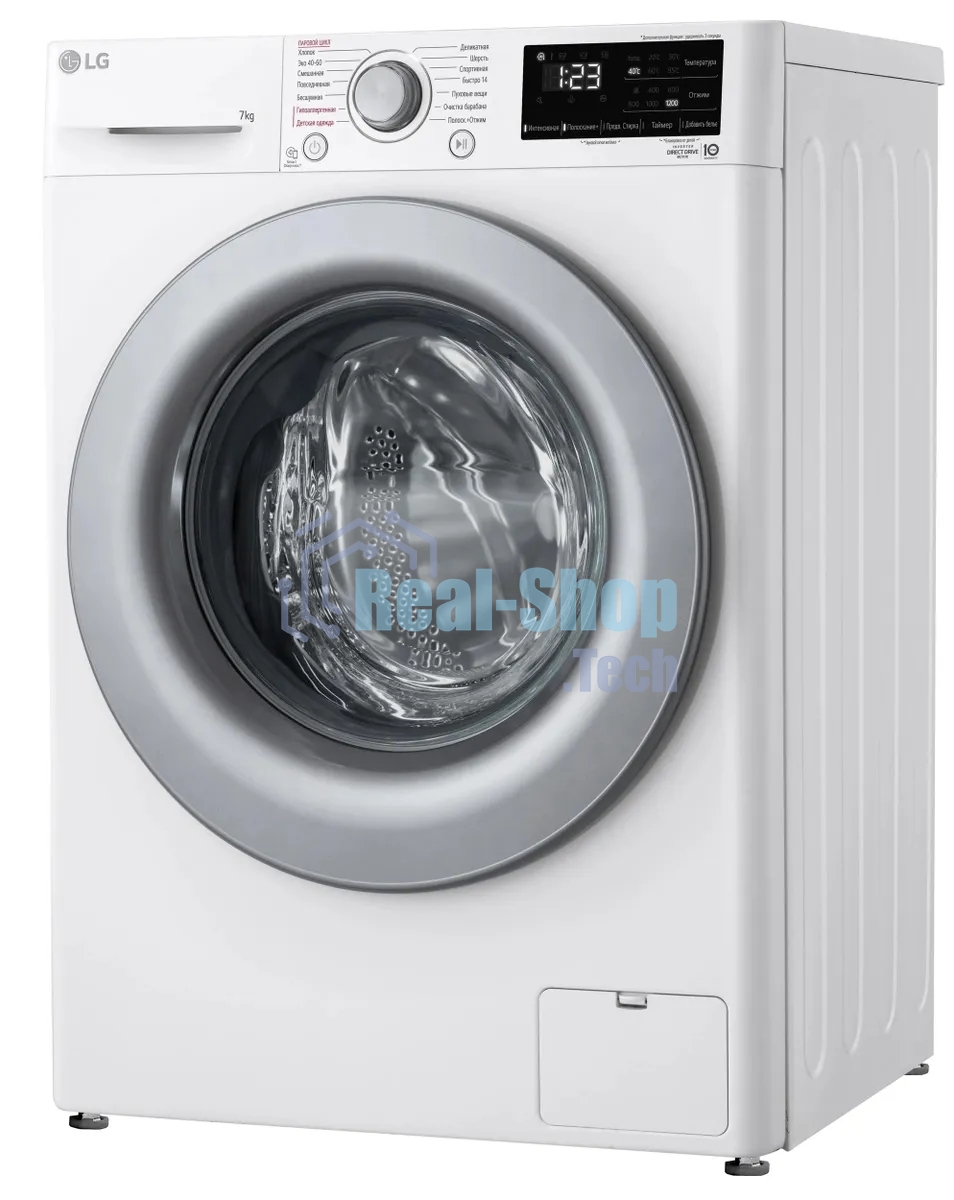 Стиральная машина LG F2V3HS4W белый, загрузка фронтальная 7 кг, 1200 об/мин., класс: A