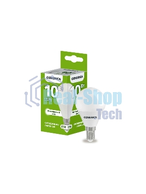 Лампа светодиодная GENERICA LL-G45-10-230-40-E14-G G45 10 Вт шар 4000К E14 230В