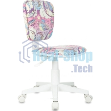 Кресло детское Бюрократ CH-W204NX мультиколор луна розовая крестов. пластик пластик белый