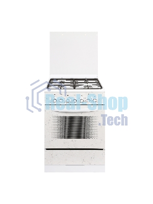 Плита комбинированная Gefest 5302-03 0052 белый, конфорок 4 шт, духовка 55 л, 50 см x 85 см x 58.5 см