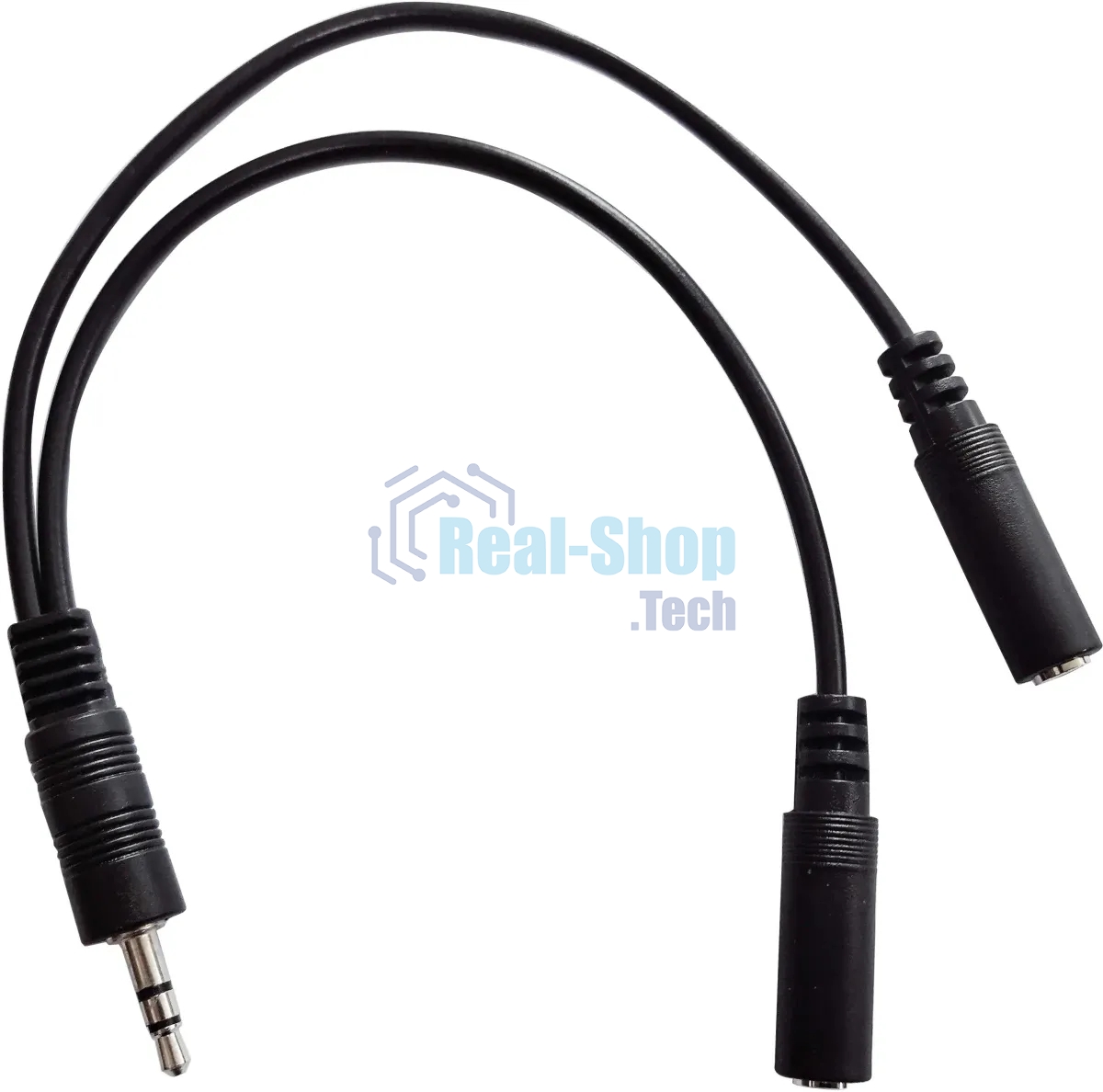 Адаптер аудио Buro 2xJack 3.5 (f)/Jack 3.5 (m) 0.2м. черный