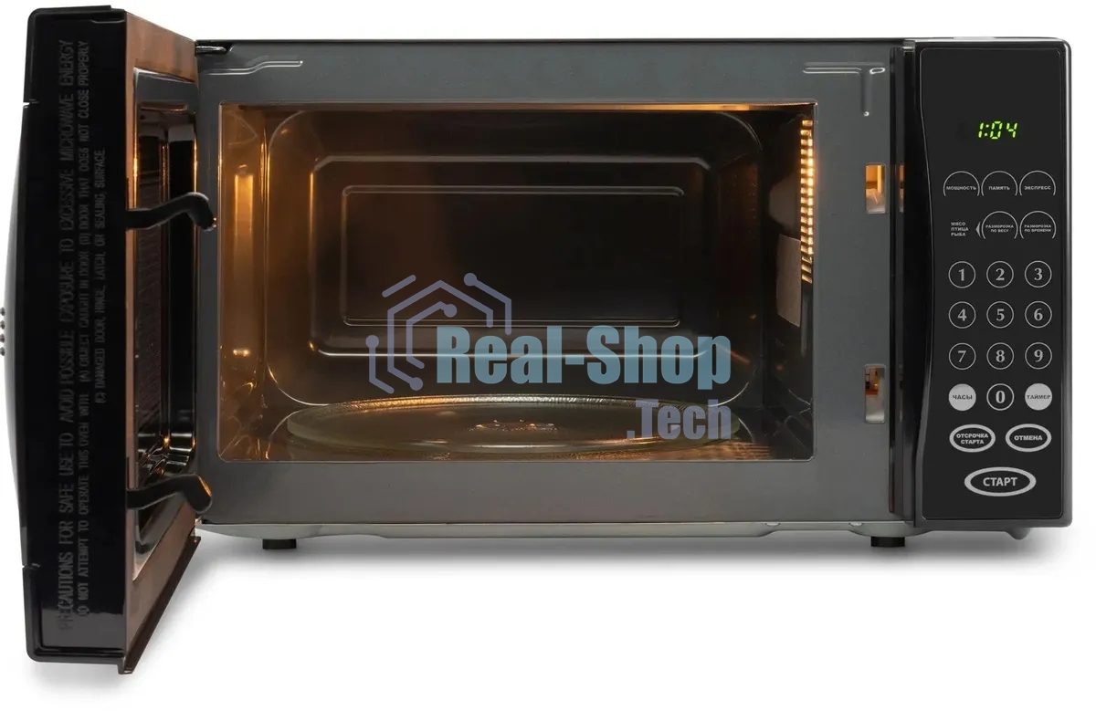 Микроволновая печь Starwind SMW5020 черный, 20 л, 700 Вт, переключатели - сенсор