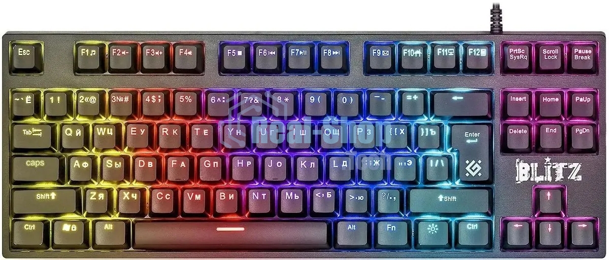 Клавиатура проводная Defender Blitz GK-240L RU, USB, черный