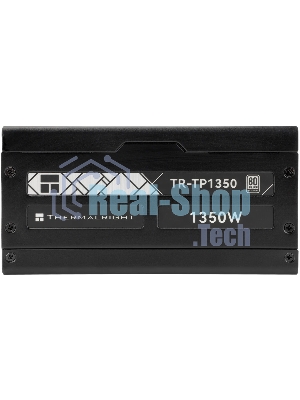 Блок питания Thermalright, 1350W 80+ Platinum (ATX, 3.0, PCIe 5.0, Full modular, 1x24(20+4)pin 600мм, 2xCPU 8(4+4)pin, 2xPCIe*2 8(6+2)pin, 2x12VHPWR PCIe 5.0 12+4pin 600мм, 6xSATA, 5xMOLEX4pin, Active, 120x120мм, 170x150x86мм, OPP, OVP, OTP, OCP, SCP, черный)