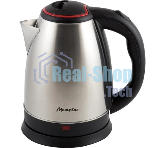 Чайник электрический Матрена MA-001 1,8 л, сталь,цвет крышки красный (005457)