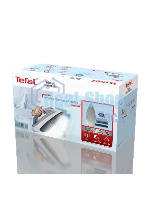 Утюг Tefal FV1R15F1 белый/голубой, 2000 Вт, 24 г/мин, 90 г/мин, 200 мл