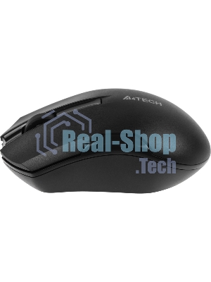 Мышь беспроводная A4Tech G3-200NS черный, 1200 dpi, радиоканал, USB, кнопки - 3