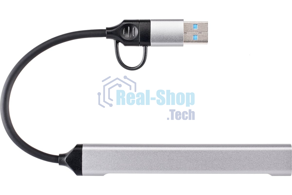 USB-концентратор VCOM DH297, USB 3.0/USB Type-C, USB/SD/TF, USB