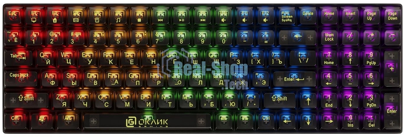 Клавиатура проводная Oklick 915GK (1790371), USB, черный