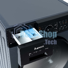 Стирально-сушильная машина Бирюса WMD-SM812/03 W перламутровый синий, загрузка фронтальная 8 кг, 1200 об/мин, класс: А+++