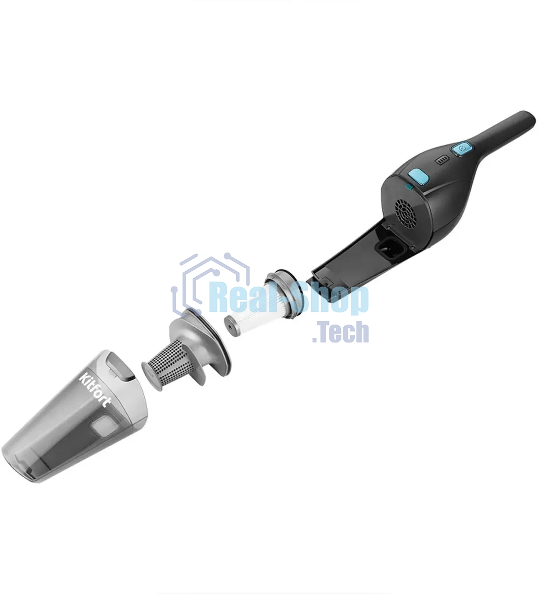 Пылесос ручной Kitfort КТ-5161-1 120Вт серый