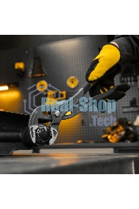 Клещи переставные Denzel кнопочный механизм, обливные рукоятки, 300 мм