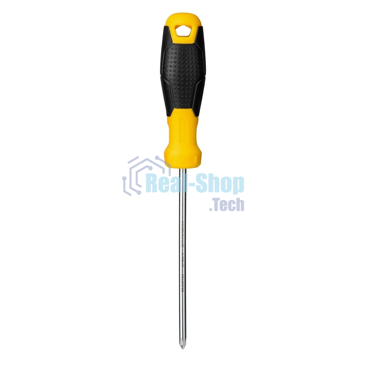 Крестовая отвертка Deli DL635125 PH1x125мм CR-V, Двухкомпонентная ручка. Хромированная.