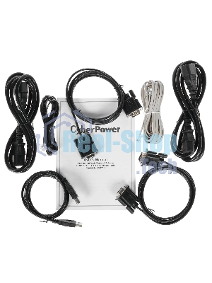 Источник бесперебойного питания CyberPower PR1500ELCDRT2U/1500 ВА/1350 Вт/USB/RJ-11/RJ-45/8 х IEC 320 C13 (компьютерная)