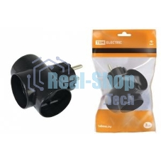 Тройник TDM SQ1806-0042 3х2п 16А 250B черный