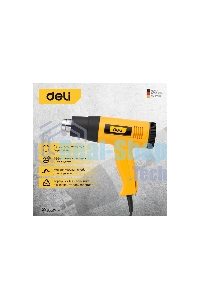 Фен технический Deli DL391202 (2000Вт, рабочая температура 100...650 град.)