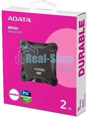 Внешний SSD ADATA SD620, 2TB, USB 3.2 Gen 2 Type-A, R/W 550/480, черный