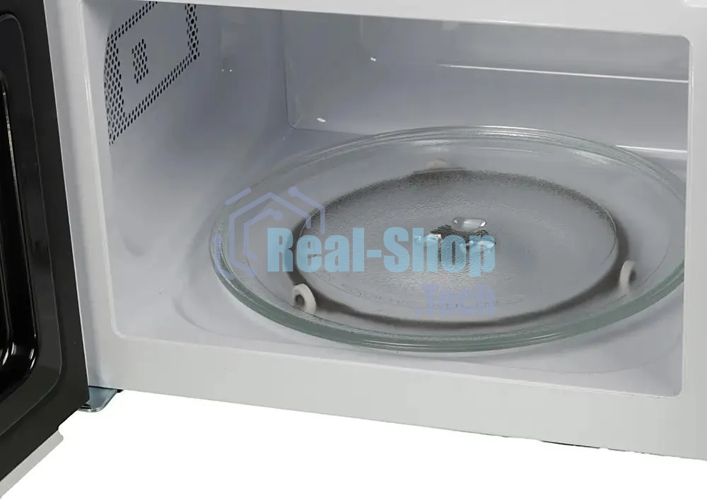 Микроволновая печь Midea MM720CFB белый, 20 л, 700 Вт, переключатели - поворотный механизм