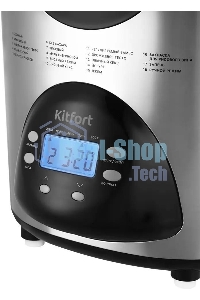 Хлебопечка Kitfort КТ-315 530Вт серебристый/черный