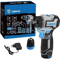 Дрель-шуруповерт аккумуляторная DEKO Loner 12V Pro 085-1121, 12В, 1АКБ, Кейс