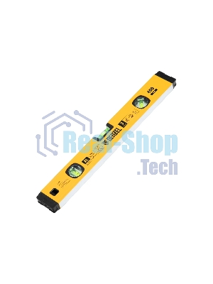 Уровень алюминиевый Denzel магнит., фрезерованный, 3 глазка (1 зеркал.), 0,5 мм/м, 400 мм