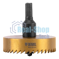 Коронка по металлу Denzel HSS, 68 мм, нитридтитановое покрытие