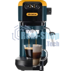 Кофеварка рожковая Ariete 00M139916AR0 маренго/желтый, молотый/капсулы, 1,1 л, 1300 Вт, 15 бар