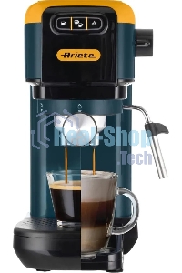 Кофеварка рожковая Ariete 00M139916AR0 маренго/желтый, молотый/капсулы, 1,1 л, 1300 Вт, 15 бар