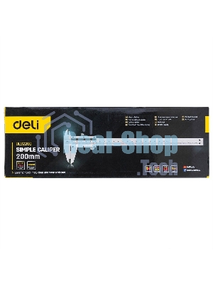 Штангенциркуль Deli DL92200 200мм, метрическая шкала