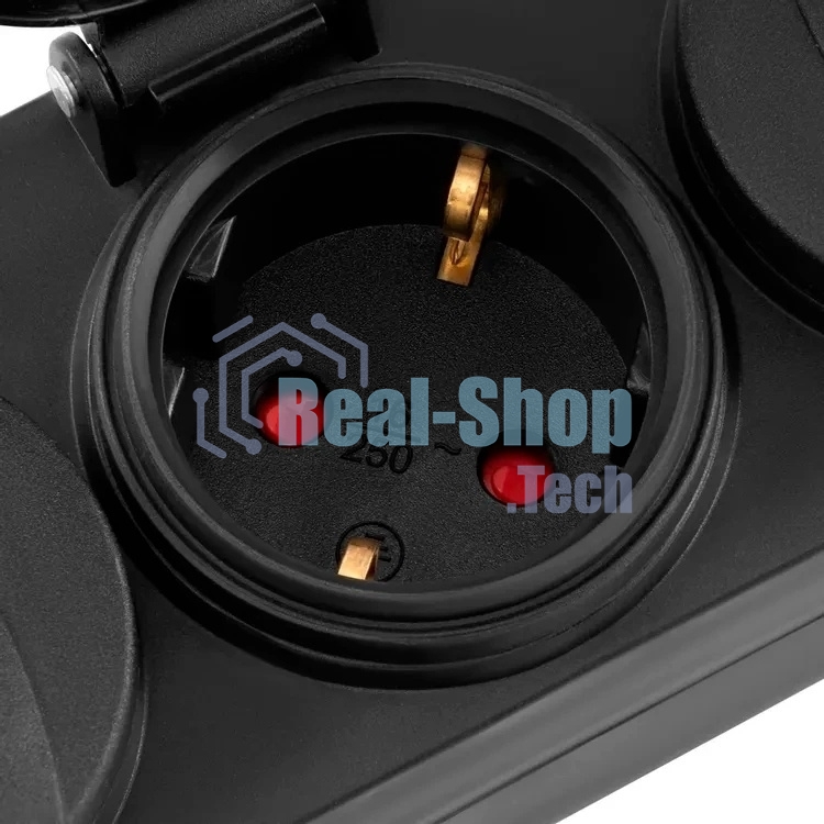 Сетевой фильтр Buro 400MDP-10-B 10м (4 розетки) черный (коробка)