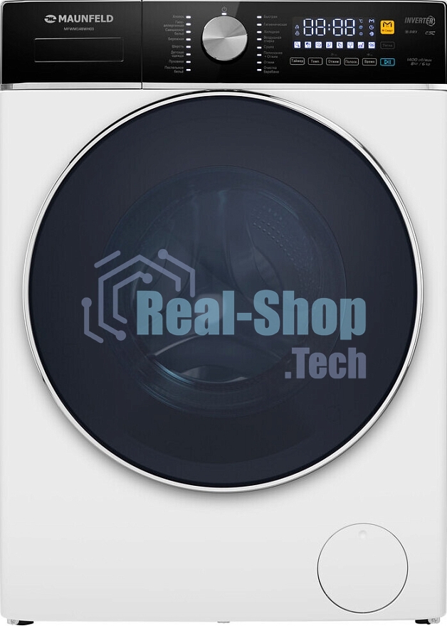 Стиральная машина Maunfeld MFWM148WH03 белый, загрузка фронтальная 8 кг, 1400 об/мин., класс: А+++